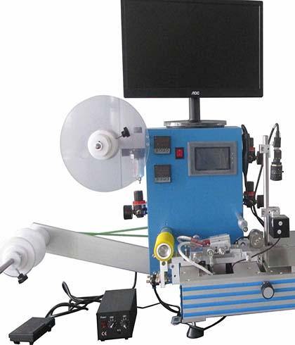 Semi automatic tape and reel machine with CCD camera